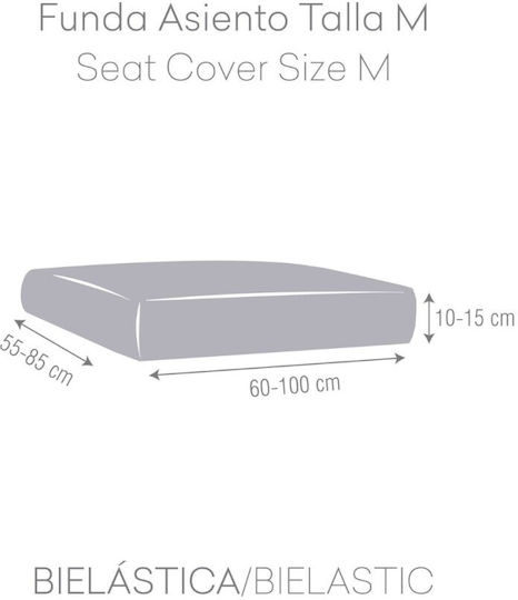 Eysa Roc Elastic Cover for Armchair Gray 60εκ. 1pcs FD291716