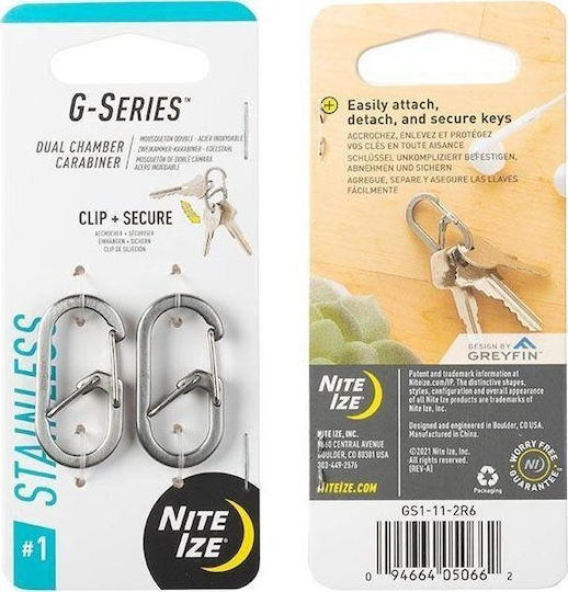 Niteize Καραμπίνερ Σετάκια 2τμχ