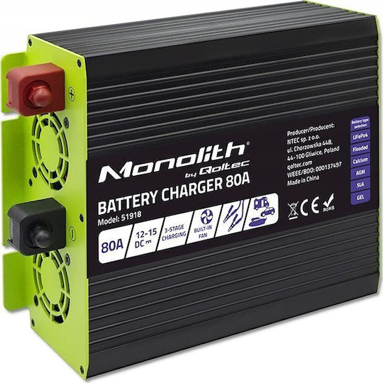 Qoltec Monolith Car Battery Charger 12V