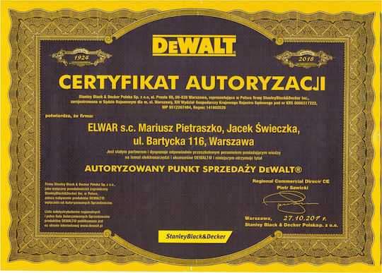 DEWALT Diamond Drill with Hexagonal Shank for Wood 28mm