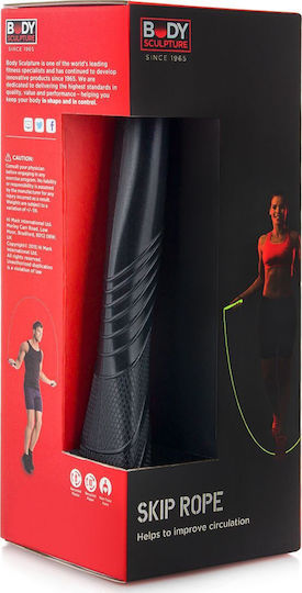 Body Sculpture Σχοινάκι Γυμναστικής με Βάρος Μαύρο με Μετρητή