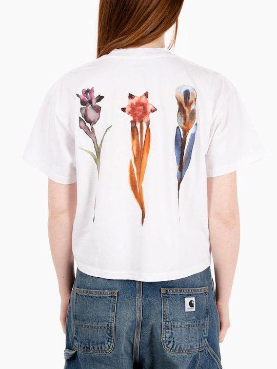 Γυναικείο T-shirt Floral White