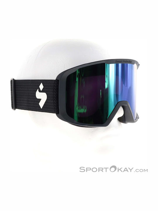 Sweet Protection Μάσκα Σκι & Snowboard Ενηλίκων Μαύρη με Φακό σε Μαύρο Χρώμα
