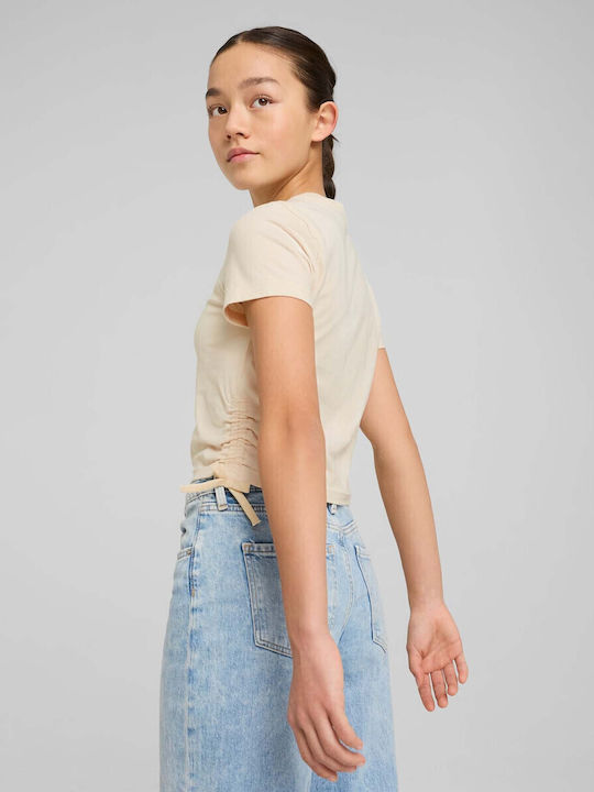 Kids' T-shirt White Flaming Love Knotted Tee