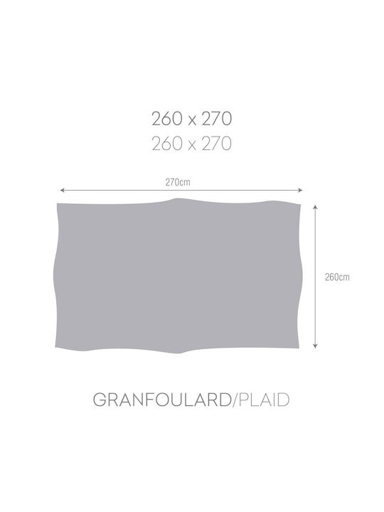 Eysa Cuverturi Pentru Canapea 3 Locuri Piqué 260x270cm Argintiu C21 Bej 1
