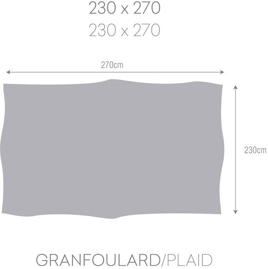 Eysa Cuverturi Pentru Canapea 3 Locuri 230x270cm Argintiu C11 Bej