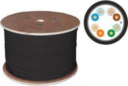 A-LAN F/UTP Kat.5e Netzwerkkabel Ethernet Ohne Netzwerkkabel 500m Schwarze