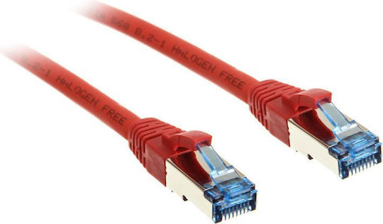 InLine S/FTP Cat.6 (Gigabit) Καλώδιο Δικτύου Ethernet 0.5m Κόκκινο