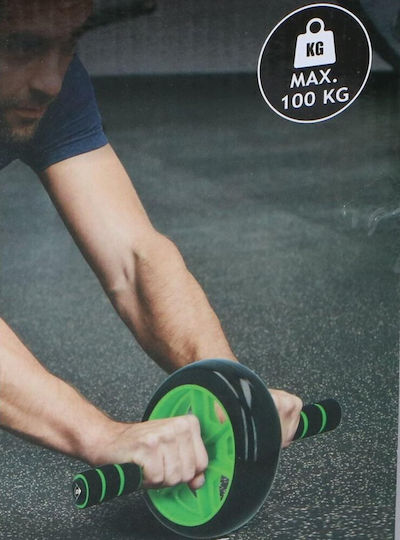 Dunlop 17524 17524 Ρόδα Κοιλιακών Πράσινη με Αντιολισθητικές Λαβές και Στρωματάκι για τα Γόνατα