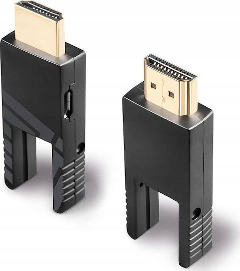 Lindy Cable HDMI male - micro HDMI male 30m Μαύρο