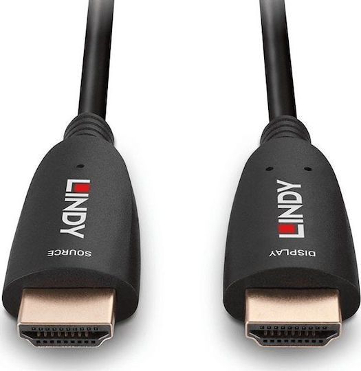 Lindy HDMI 2.1 Ultra High Speed 48Gbps 4K 120Hz HDR VRR Cable HDMI male - HDMI male 10m Μαύρο