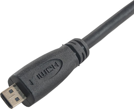 Akyga HDMI 1.4 Hochgeschwindigkeits 1080p 120Hz Kabel HDMI-Stecker - Mikro-HDMI-Stecker 1,5m Schwarz