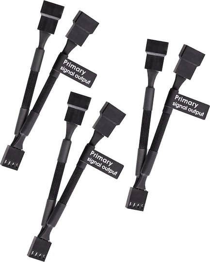 Thermaltake 4-Pin pwm - 2x 4-Pin pwm Cable 0.11m Black (AC-060-CO1OTN-F1)
