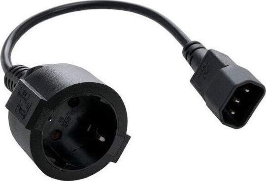 IEC C14 - Schuko Cable 0.15m