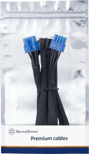 Silverstone 8-Pin PCIe - 12-Pin Cable 0.55m Μαύρο SST-PP12-PCIE