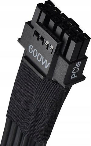 Silverstone Sst-pp14-90 12+4 Pin Psu To 12+4 Pin Gpu 90° Angled 12vhpwr Pcie Gen5 Cable 65cm Black