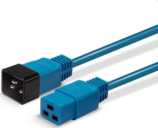 Lindy IEC C19 - IEC C20 Cablu 3m Albastru (30122)