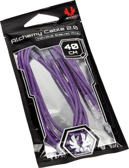 BitFenix Alchemy 2.0 PSU Cable - Cable 0.4m Purple (BFX-ALC-40CMLP-RP)
