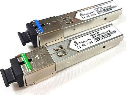 Extralink Sfp 1.25g Wdm 1310/1550nm Sm 20km Sc Transceiver 1buc (EX.2213)
