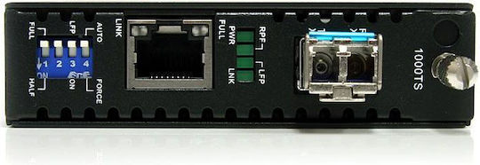 Gb Sm Fiber Media Converter Lc In