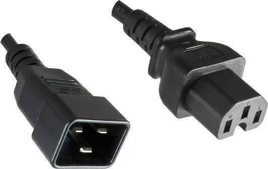 Microconnect IEC C20 - IEC C15 Cable 1.8m Μαύρο PE152018