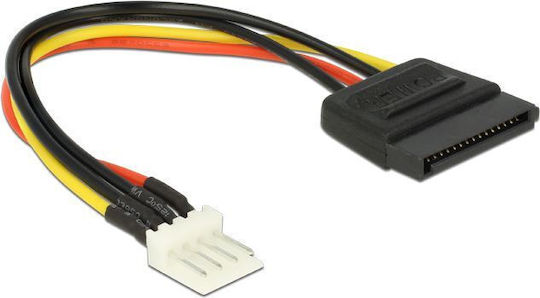 DeLock 15-Pin Sata - Floppy cu 4 pini Cablu 0.24m Multicolor (83877)
