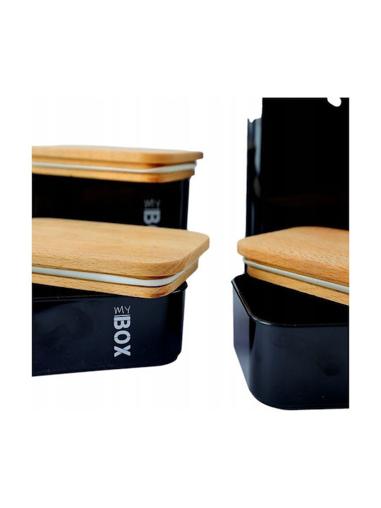 Katex Set 4Stücke Allgemeine Verwendung Gläser mit Deckel Hölzernes 2000ml