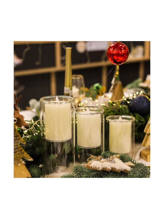 Home&Styling Collection Декоративна Лампа Свещ Бял