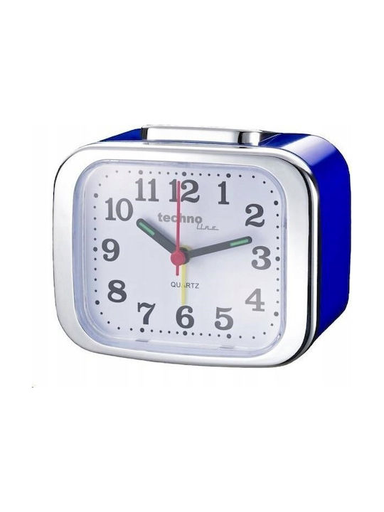 Technoline Technoline Tabletop Clock with Indicators with Blue Alarm Clock