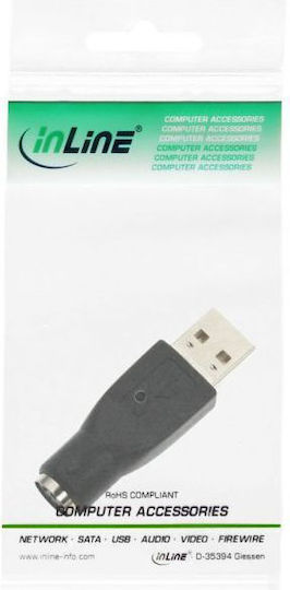 InLine Convertor PS/2 masculin în PS/2 masculin 1buc 33102K