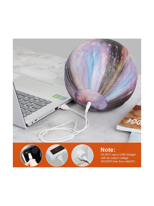 Bakaji Διακοσμητικό Φωτιστικό LED RGB Moon Light