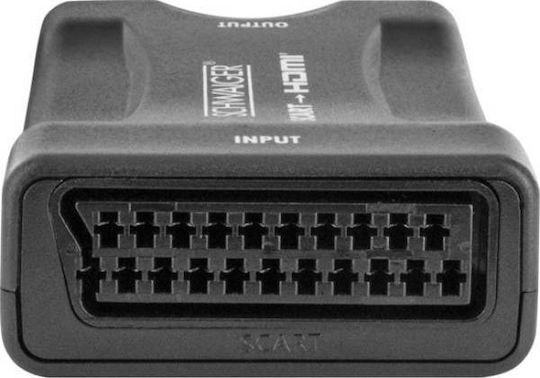 Schwaiger Μετατροπέας HDMI female σε Scart female (HDMSCA01533)