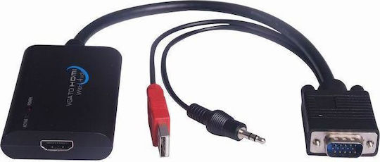 Microconnect SP1 Converter VGA male to HDMI female 1pcs