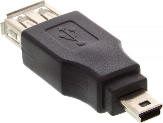 InLine Μετατροπέας mini USB male σε USB-A female 1τμχ 33500B