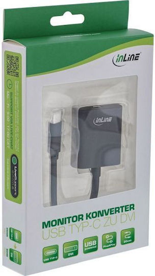 InLine Konverter USB-C / DisplayPort / Thunderbolt 3 weiblich zu DisplayPort / Thunderbolt 3 weiblich 1Stück 64103B