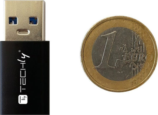 Techly USB-C Männlich Zu USB-C Weiblich Konverter Grau 1 Stück IADAP USB3-AFT