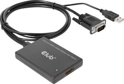 Club3D Μετατροπέας USB-A / VGA male σε HDMI female 1τμχ CAC-1720