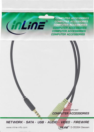 InLine InLine 3.5mm Männlich auf 3.5mm 2x Weiblich Konverter 1Stück 99302J