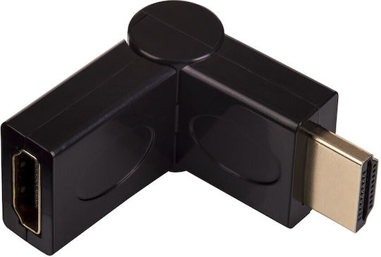 Akyga Μετατροπέας HDMI male σε HDMI female 1τμχ AK-AD-40