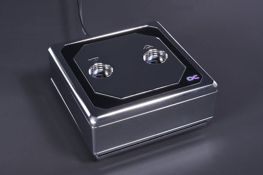 Alphacool CPU Water Block Eisblock XPX Aurora Edge - Full Brass Chrome Digital RGB Ασημί