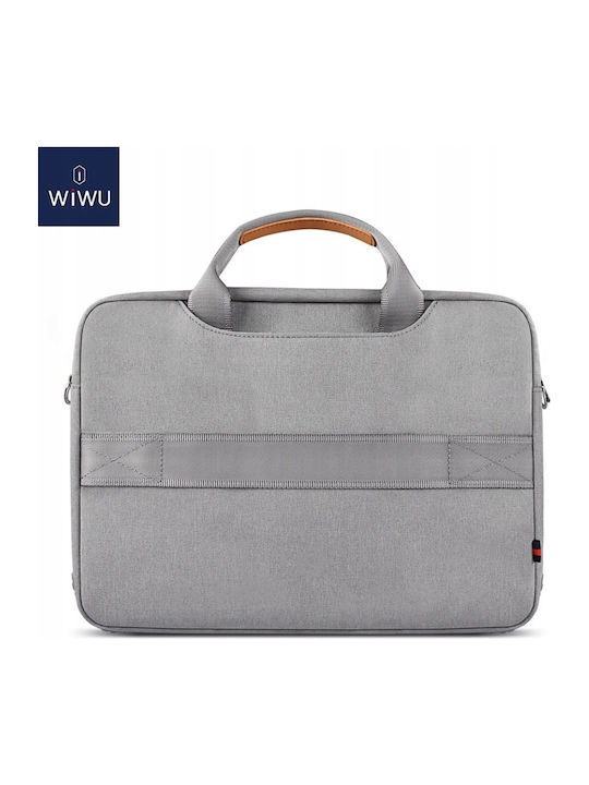 Wiwu Pioneer HandBag MacBook Τσάντα Ώμου / Χειρός για Laptop 14" σε Γκρι χρώμα