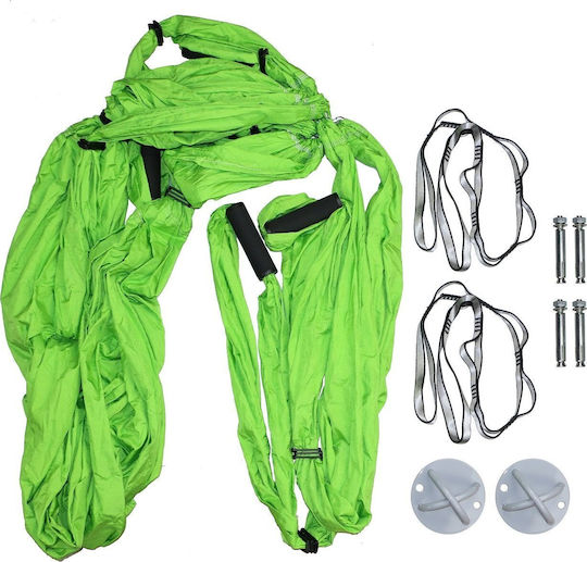Master Set Aerial Yoga MAS4A328 Green Length 2.5m with Handles