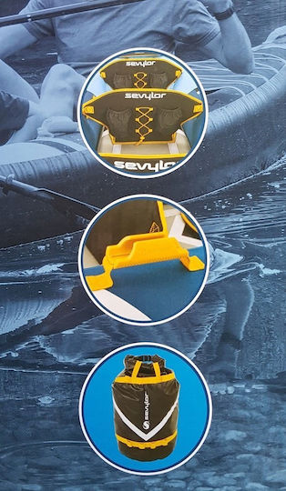 Sevylor 2000038372 Πλαστικό Kayak Θαλάσσης 3 Ατόμων Μπλε