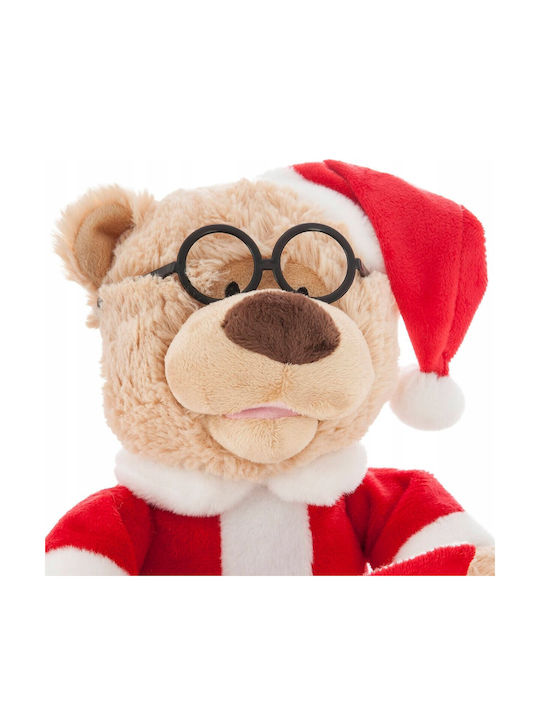 Fééric Lights and Christmas Interactive Teddy Bear Santa Claus Outfit 27 Cm