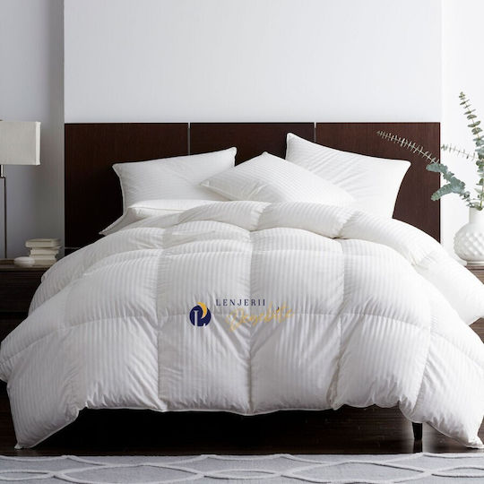 Pucioasa Duvet Cover Double 200x215cm White 400 GSMGsm