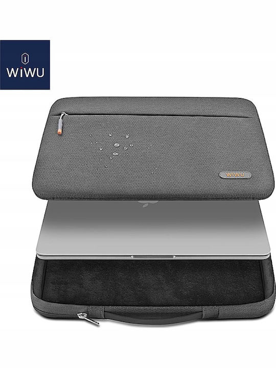 Wiwu Pilot Αδιάβροχη Τσάντα Ώμου / Χειρός για Laptop 16" σε Γκρι χρώμα