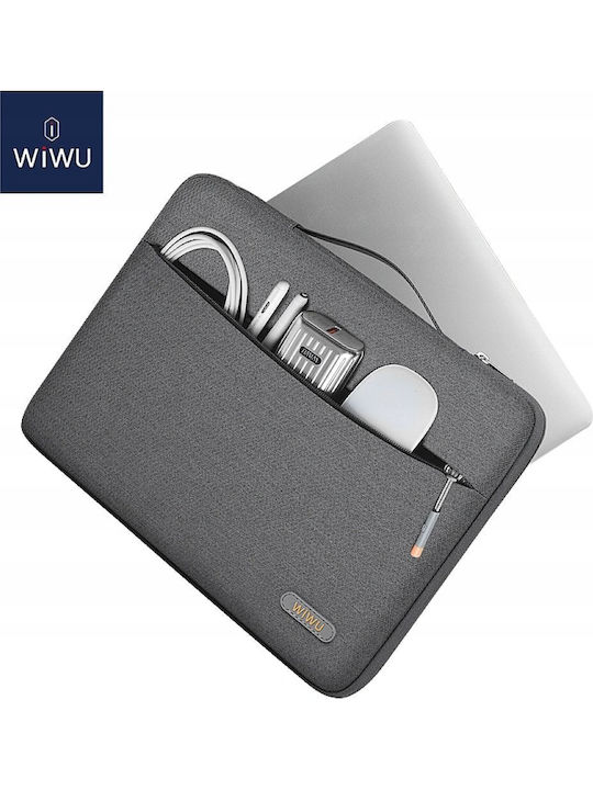 Wiwu Pilot Αδιάβροχη Τσάντα Ώμου / Χειρός για Laptop 16" σε Γκρι χρώμα