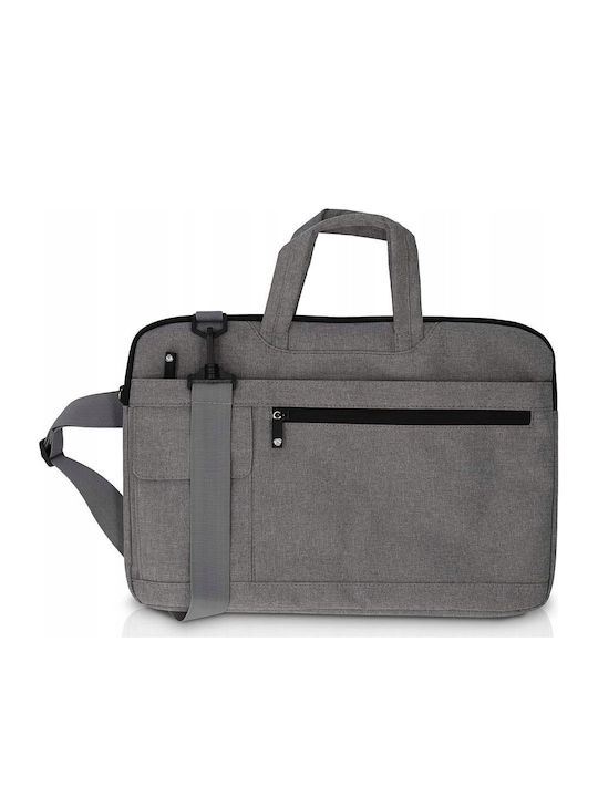 Nedis Τσάντα Ώμου / Χειρός για Laptop 15" σε Γκρι χρώμα NBBG15150GY