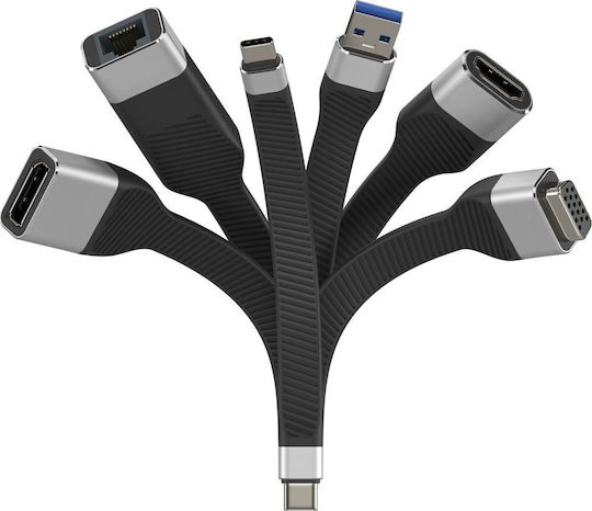 Techly Μετατροπέας USB-C male σε DisplayPort female 1τμχ (ICOC-USBC-DP12)