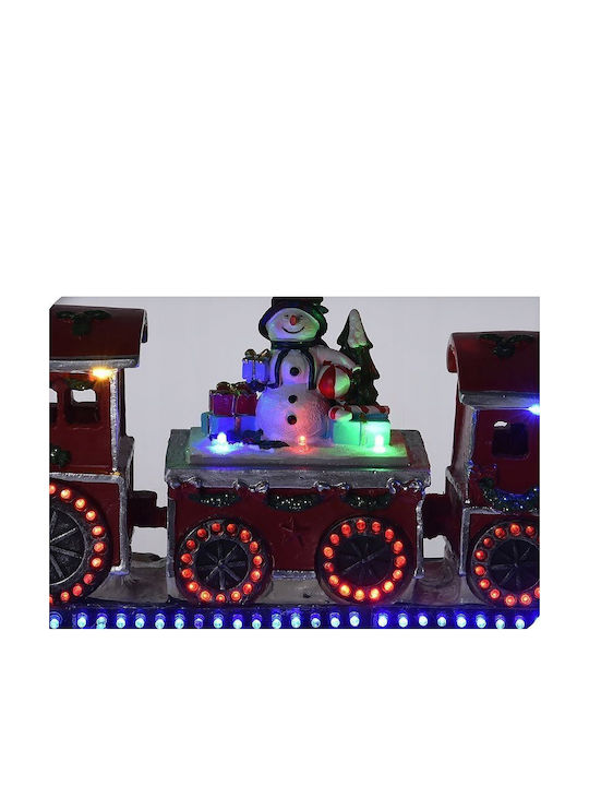 Home&Styling Collection Weihnachtszug LED Schneemann Muster 39 cm